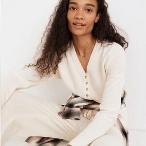 NWOT - Madewell asherton waffle henley sweater - Medium